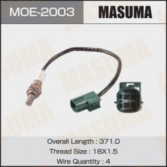 Датчик кисню (лямбда-зонд) Nissan Murano (04-08), Primera (02-07), Teana (03-08), X-Trail (01-07) MASUMA MOE2003