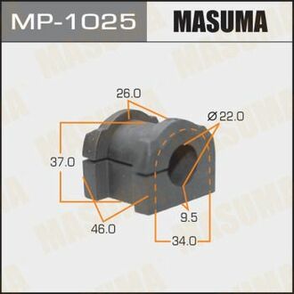 Втулка стабилизатора переднего Mitsubishi ASX (10-), Eclipse Cross (18-), Lancer (08-15), Outlander (08-) (Кратно 2 шт) MASUMA MP-1025 (фото 1)