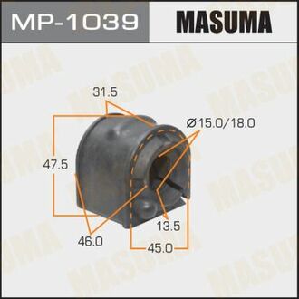 Втулка стабілізатора перед. MAZDA 3/ BK# [уп.2] MASUMA MP1039 (фото 1)