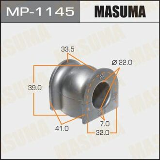 Втулка стабілізатора[уп.2] перед. HONDA JAZZ 2004- MASUMA MP1145 (фото 1)