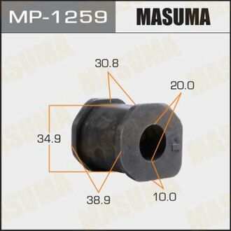 Втулка стабілізатора перед. PAJERO SPORT, L200 K94W, K74T [уп.2] MASUMA MP1259 (фото 1)