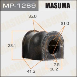 Втулка стабілізатора переднього Honda City (04-) (Кратно 2 шт)) MASUMA MP1269 (фото 1)