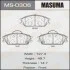 Колодки тормозные передн HYUNDAI ACCENT III, HYUNDAI GETZ (02-10), HYUNDAI ELANT MASUMA MS0306 (фото 1)