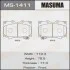 Колодки гальмівні (MS-1411) MASUMA MS1411 (фото 1)