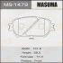 Колодки гальмівні передн (MS-1479) MASUMA MS1479 (фото 1)