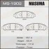 Колодка тормозная передняя Toyota Venza (09-16) MASUMA MS1902 (фото 1)