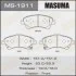 Гальмівні колодки COROLLA, AVENSIS, AURIS ADE150L перед. MASUMA MS1911 (фото 1)