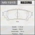 Колодка тормозная задняя Lexus RX 350 (08-15)/ Toyota Highlander (13-) MASUMA MS1915 (фото 1)