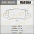 Колодки дисковые MASUMA  COROLLA/ CDE120, NDE120, ZZE12#  rear   (1/12) MS1920