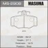 Колодки дисковые ALMERA, ALMERA TINO/ N16E rear (1/16) MASUMA MS2908 (фото 1)