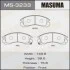 Колодка тормозная передняя Mitsubishi L200 (00-08), Lancer (08-12), Pajero Sport (-09) (MS3233) MASUMA