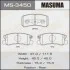 Колодка тормозная задняя Mitsubishi ASX (10-15), Grandis (04-10), Lancer (08-12), Outlander (07-12), Pajero (-06;06-) (MS3450) MASUMA