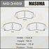 Колодка тормозная передняя Mitsubishi ASX (10-), Grandis (03-09), Lancer (07-15), Outlander (08-) (MS3469) MASUMA