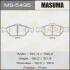 Колодки тормозные переднTOYOTA YARIS (10-16), MAZDA 2 (07-15), FORD FIESTA VI (09-14) MASUMA MS5495 (фото 1)
