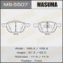 Колодка гальмівна передня Ford Focus (04-)/ Mazda 3 (03-), 5 (05-15) MASUMA MS5507 (фото 1)