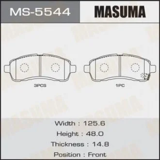 Колодка тормозная MASUMA MS5544