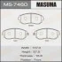 Колодка гальмівна передня Subaru Forester (01-14), Impreza (00-14), Legacy (02-14), XV (12-17) (MS7460) MASUMA