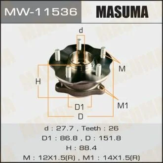 Ступичный узел rear RX450H, RX200T / GYL15L, AGL25L MASUMA MW11536