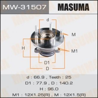 Ступица колеса MASUMA MW31507 (фото 1)