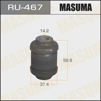 Сайлентблок переднього важеля передній (гумовий) MASUMA RU467 (фото 1)