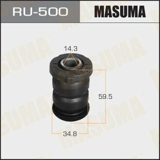 Сайлентблок переднього нижнього важеля передній Toyota Avensis (03-08) MASUMA RU500 (фото 1)