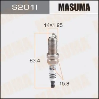 Свічка запалювання іридієва MASUMA S201I
