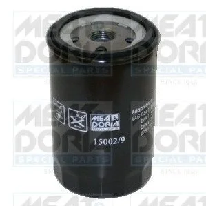MEATDORIA VW Фильтр масляный H=122mm Audi 80,100,A3,4,6,Ford,Jaguar,Opel,Skoda Fabia,Octavia,Caddy II,III,Golf III,IV,V,Passat,Polo,T4,5 1.6/2.8 90- MEAT&DORIA 15002/9