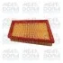Фильтр воздушный (196x169x37.3) Ford Fiesta V Fusion 1.6 TDCi 04-12 MEAT&DORIA 18520 (фото 1)