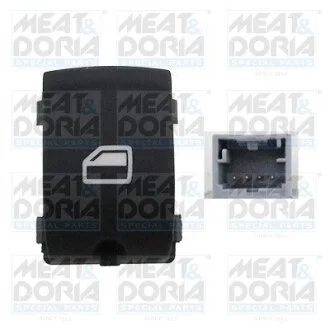 Кнопка піднімання вікна задн Лів AUDI A3, A6 ALLROAD C6, A6 C6, Q7 1.2-6.0D 05.04-08.15 MEAT&DORIA 26151