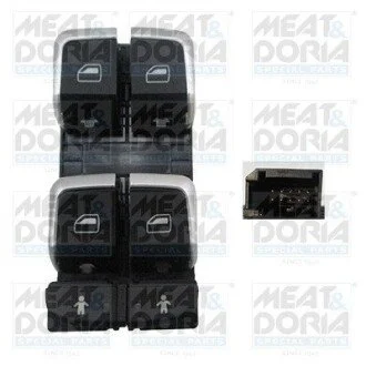 Кнопка піднімання вікна передн Лів AUDI A6 ALLROAD C7, A6 C7, A7, Q3 1.4-4.0 10.10-10.18 MEAT&DORIA 26161