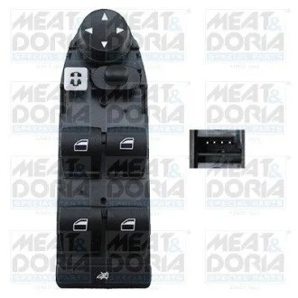Кнопка склопідіймача (L) BMW 5 (E60) 03-10 M47/M54/M57/N43/N46/N52/N53/N62 MEAT&DORIA 26408