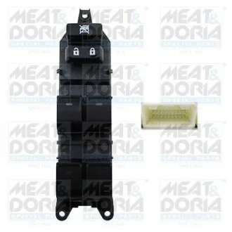 Кнопка піднімання вікна передн Лів TOYOTA LAND CRUISER 200, LAND CRUISER PRADO, PRIUS 1.8H-4.7 09.07- MEAT&DORIA 26428