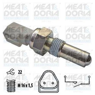 Датчик увімкнення заднього ходу Ford Courier/Escort/Fiesta/Focus 95-12 (M16x1.5) MEAT&DORIA 36038