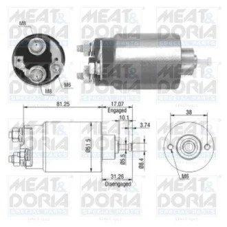 Реле стартера втягуюче Ford Transit 86-00 (AME0264) MEAT&DORIA 46082