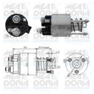 Соленоїд стартера MEAT&DORIA 46101