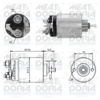 Соленоїд стартера MEAT&DORIA 46104