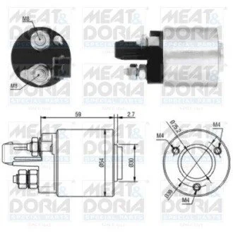 Соленоїд стартера MEAT&DORIA 46105