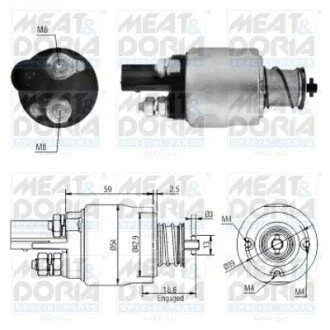 Соленоїд стартера MEAT&DORIA 46126