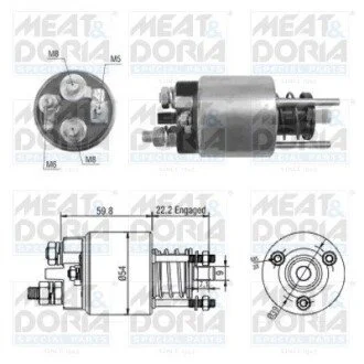 Соленоид стартера MEAT&DORIA 46134