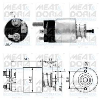 Соленоид стартера MEAT&DORIA 46135
