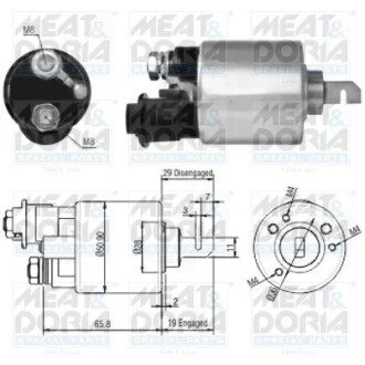 Соленоид стартера MEAT&DORIA 46140