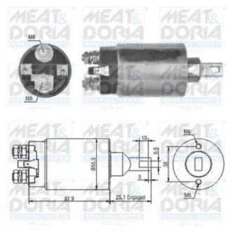Соленоид стартера MEAT&DORIA 46143