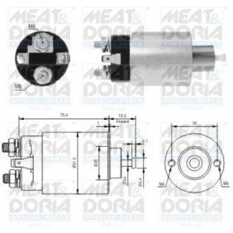 Соленоїд стартера MEAT&DORIA 46167