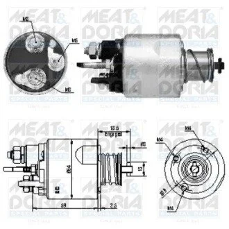 Соленоид стартера MEAT&DORIA 46169