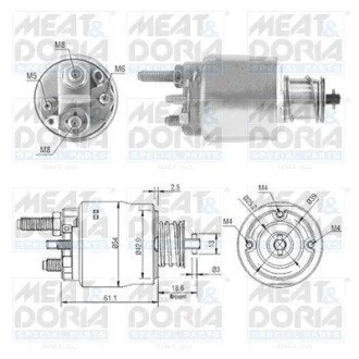 Соленоид стартера MEAT&DORIA 46223