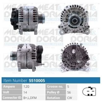 Автозапчасть MEAT&DORIA 5510005