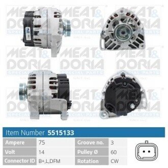 Alternator MEAT&DORIA 5515133