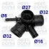 Фланець системи охолодження VW Bora/Golf IV 98-05 93129