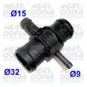 Фланец системы охлаждения VW Caddy III 1.6/2.0 04-15 MEAT&DORIA 93247