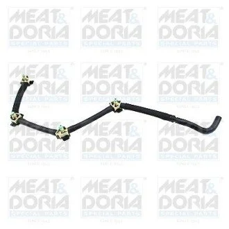 MEATDORIA VW Шланг обратки топлива Audi A/3,Q2,Octavia III,SuperB III,Rapid,Golf VII,Passat,Touran,Tiguan 1.6/2.0TDI MEAT&DORIA 9820E